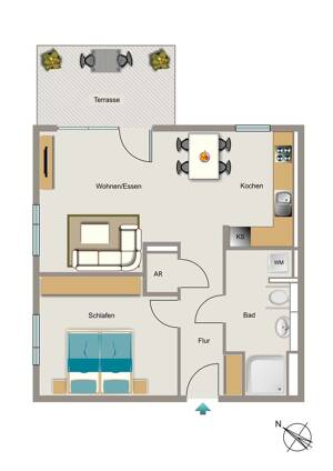 Bezugsfertige Wohnung - Einfach Möbel rein und Füße hoch! – 44795 Bochum – Vorschaubild 2