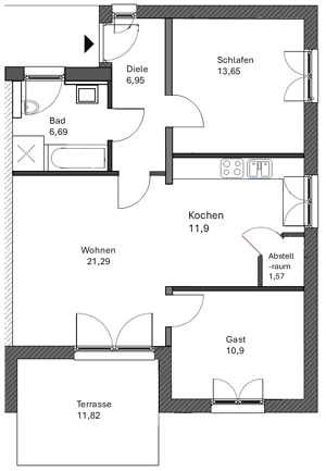 Erdgeschosswohnung in Schlitz - Neubau - Erstbezug