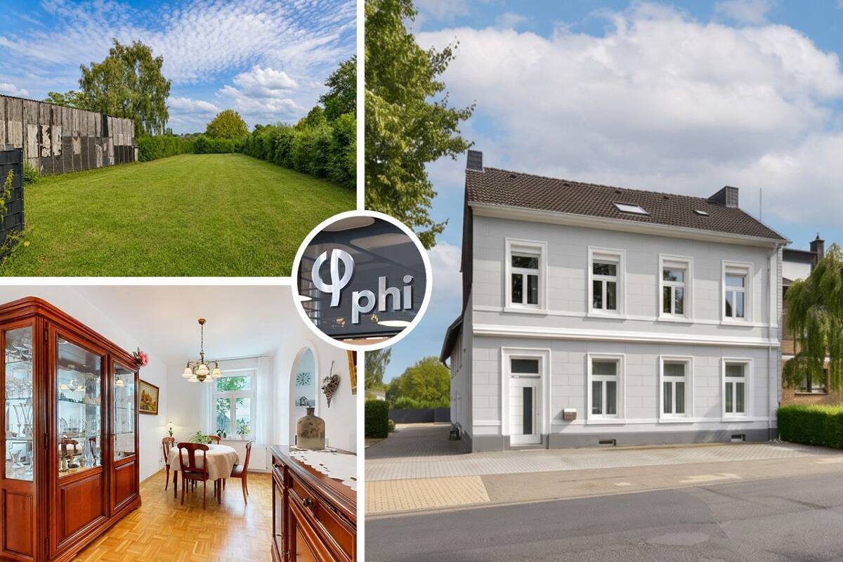 PHI AACHEN - Historisches Ein- bis Zweifamilienhaus mit sechs Garagen auf großem Grund! – 52076 Aachen – Bild 1 von 3