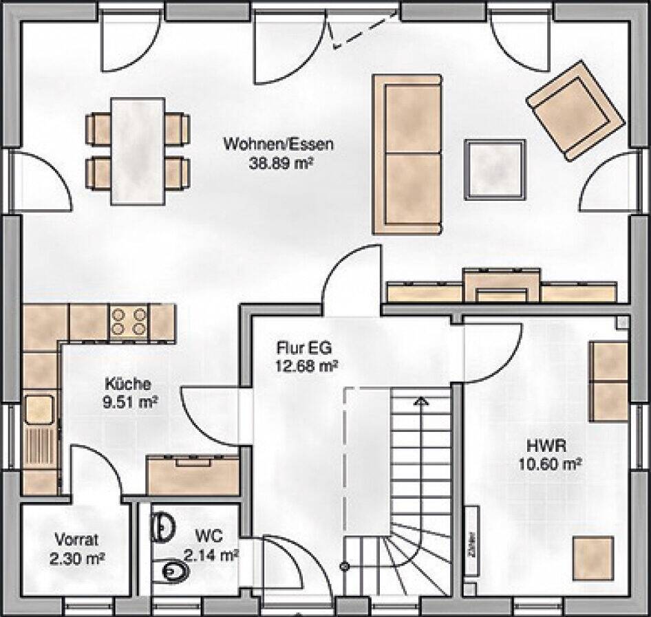 Ihr neues Zuhause wartet: Einfamilienhaus "Trento" mit attraktivem Grundstück – Niederaichbach – Vorschaubild 5