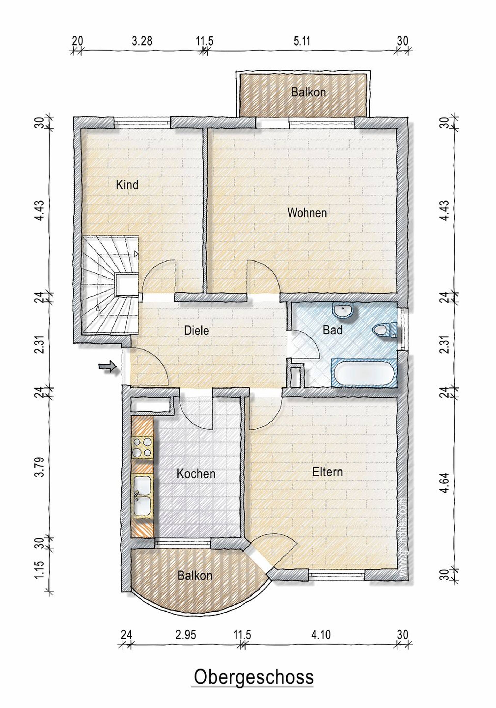 Maisonettewohnung in 51427 Bergisch Gladbach mit 148 m² kaufen