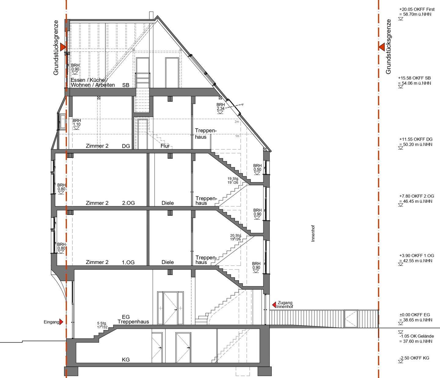 Maisonette mit Penthouse-Charakter im stilvollen Jugendstilhaus / Kamin / Panoramafenster / Balkon – Düsseldorf – Vorschaubild 9
