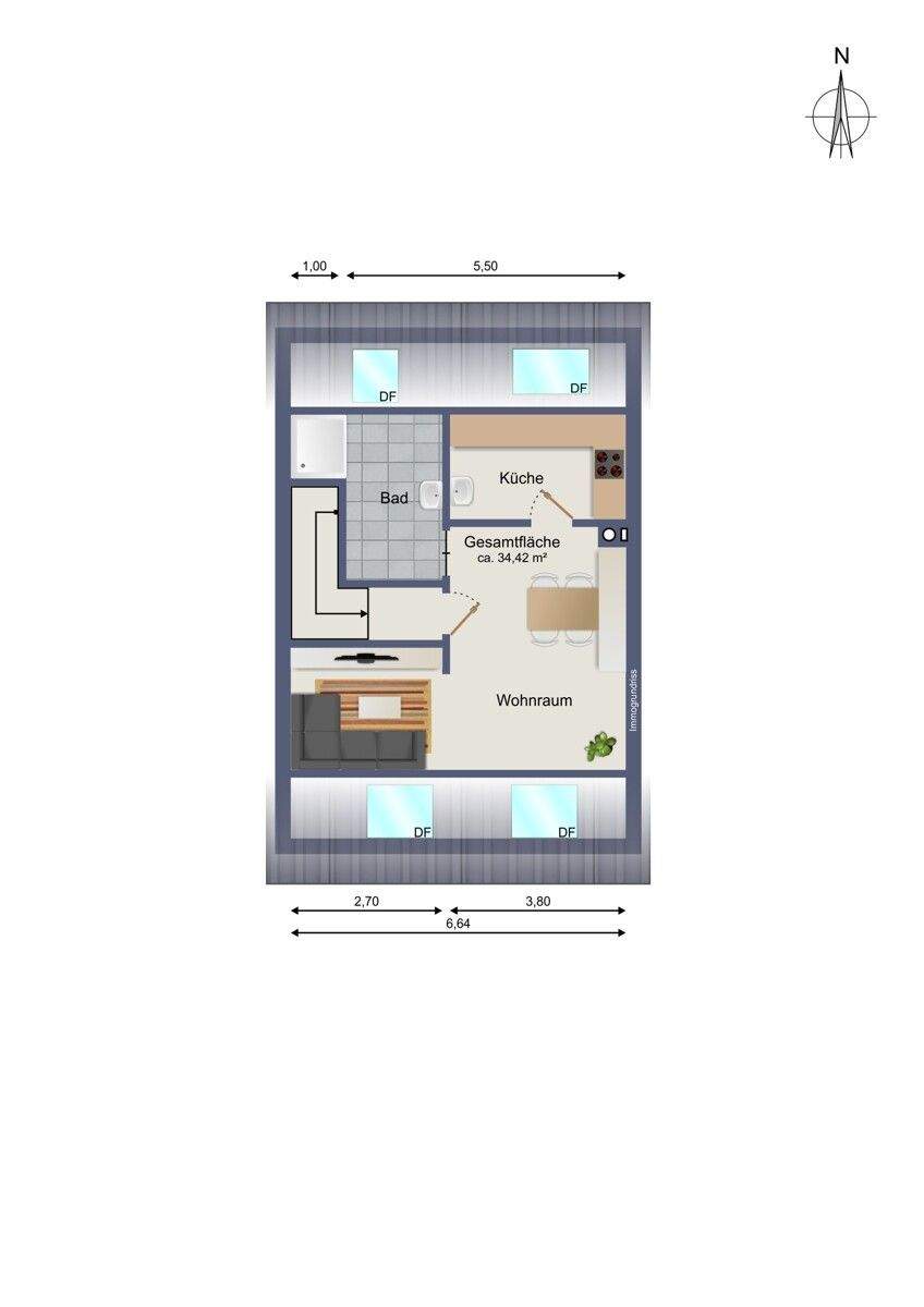 Helles Reihenmittelhaus mit studioähnlicher Dachgeschosswohnung ideal für Familien! – Regensburg – Vorschaubild 4