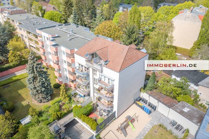 IMMOBERLIN.DE - Großzügige Wohnung mit Südwestbalkon & -loggia in Ruhelage