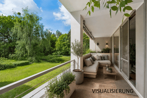 Sonnige, vermietete 2-Zimmer-Wohnung in ruhiger Lage mit Balkon