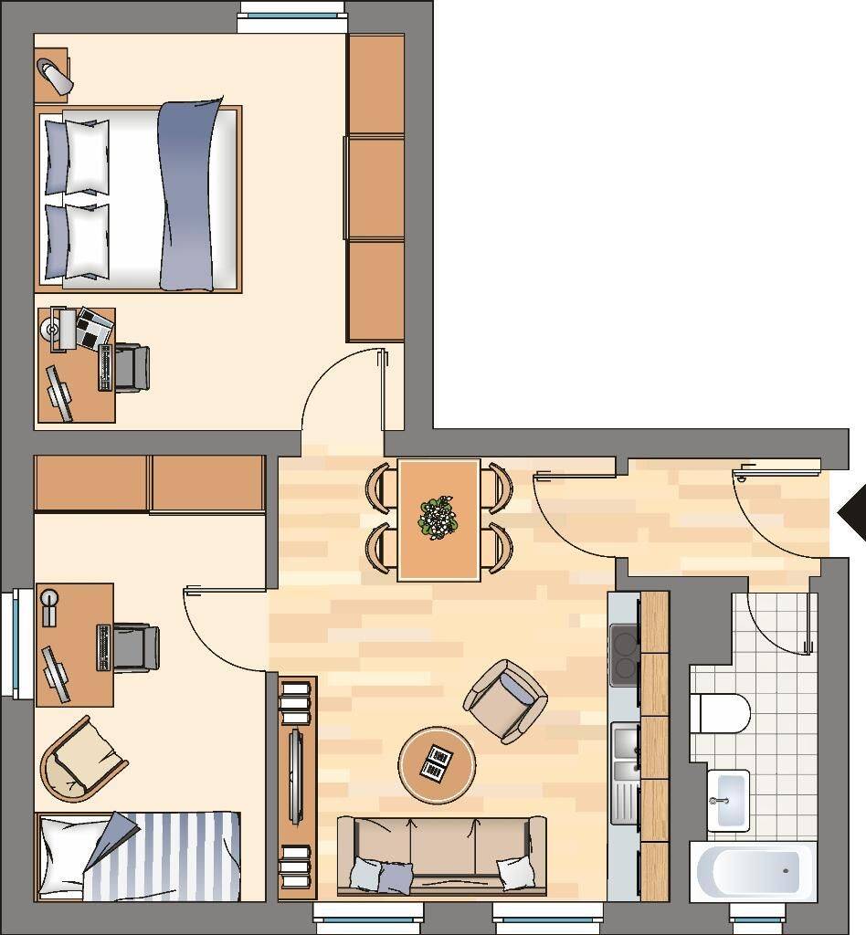 2-Zimmer-Wohnung in Dortmund Bodelschwingh