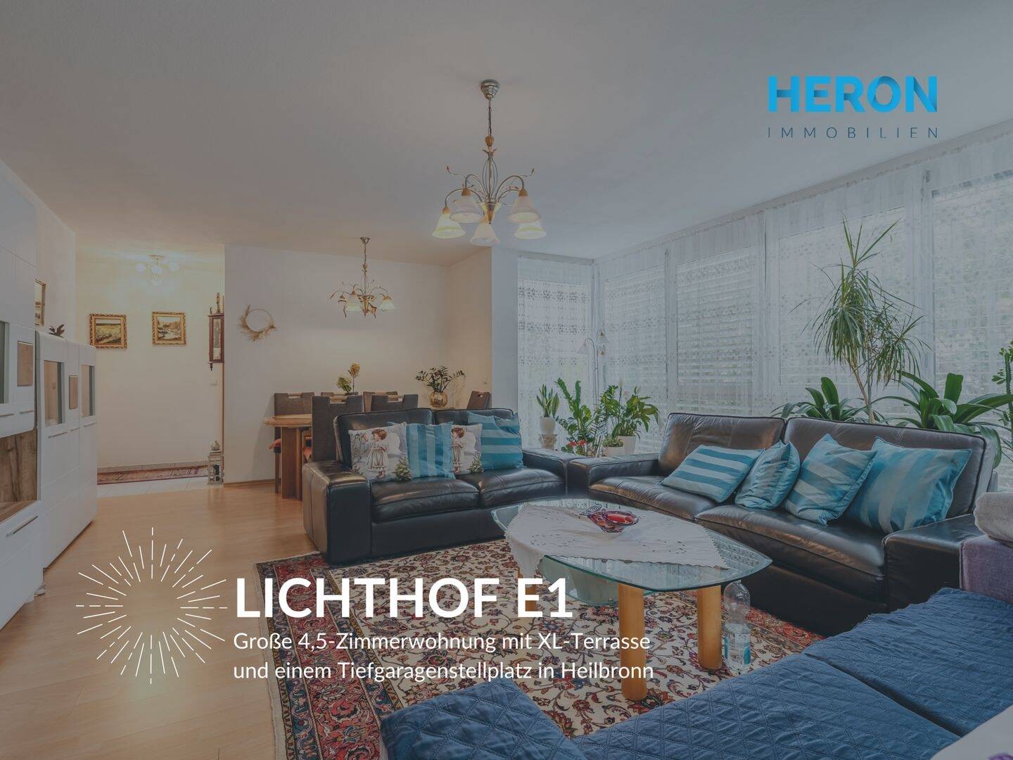 LICHTHOF E1 - Große 4,5-Zimmerwohnung mit XL-Terrasse und einem Tiefgaragenstellplatz in Heilbronn – Heilbronn – Bild 1 von 9
