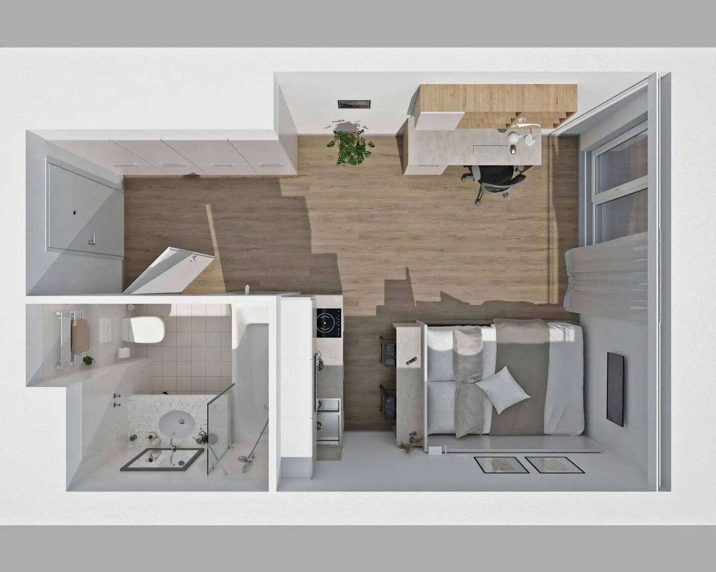 Möbliertes Studio-Apartment in Bonn – Nachmieter gesucht – Bonn – Vorschaubild 5
