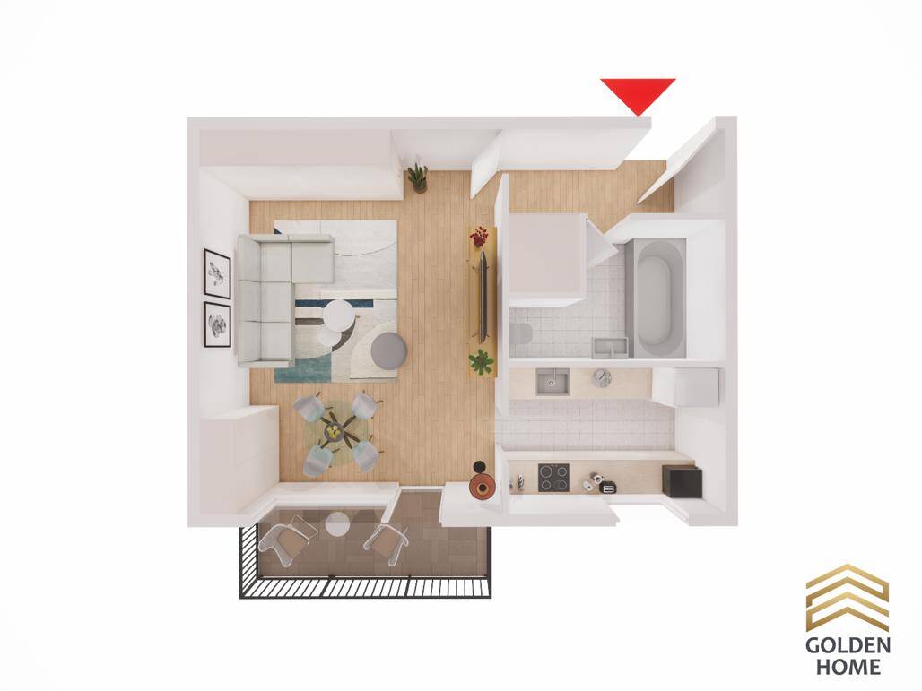 Hochwertiges 1-Zimmer-Apartment mit Balkon - kompakt und komfortabel – Berlin – Vorschaubild 2