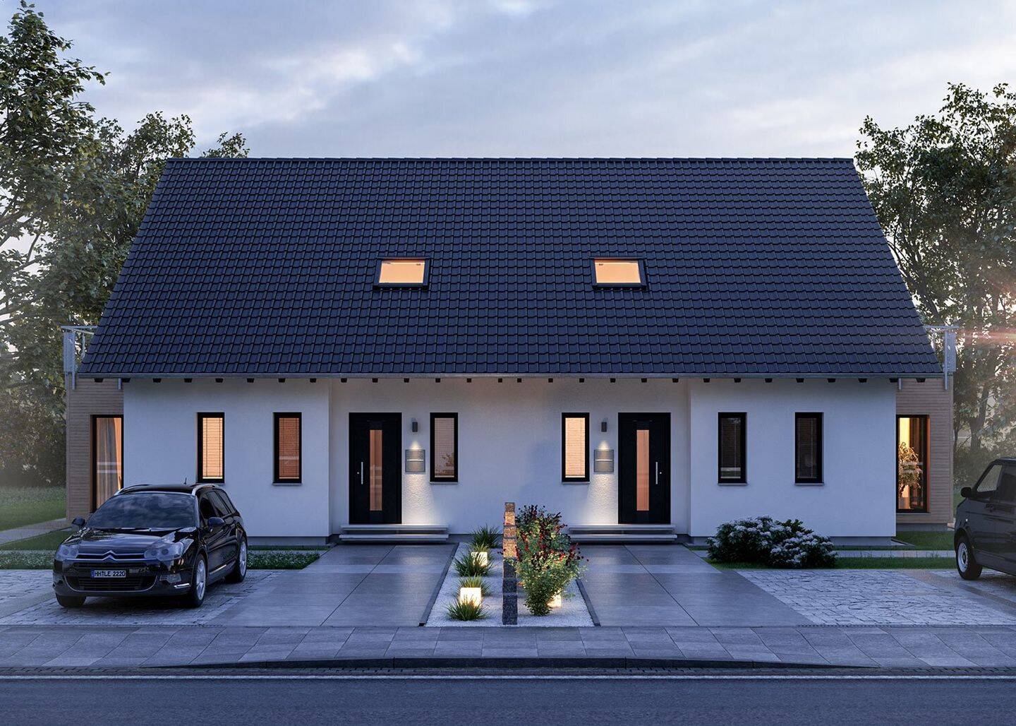 Jetzt bauen! TwinStyle 13.02 S - moderne Doppelhaushälfte & echtes Raumwunder – Neuhausen – Bild 1 von 9