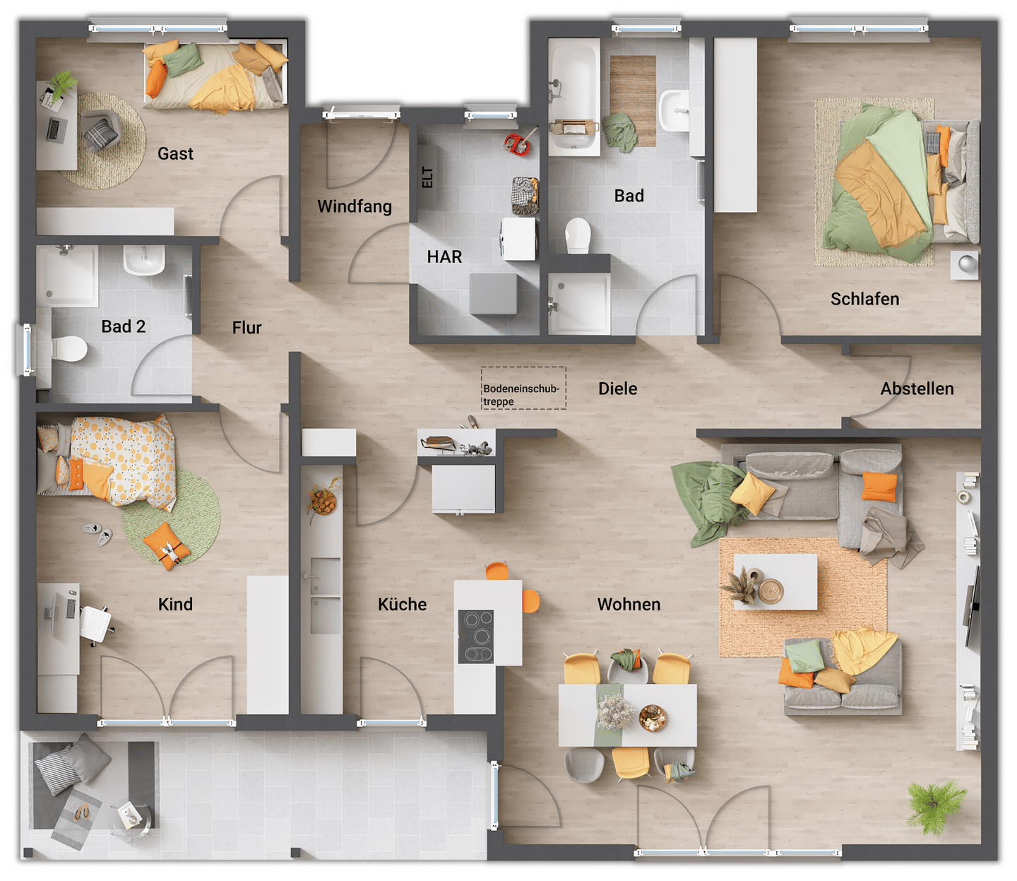 Ein Bungalow, der begeistert im kommenden Baugeb. in Meinersen. – Meinersen – Vorschaubild 9