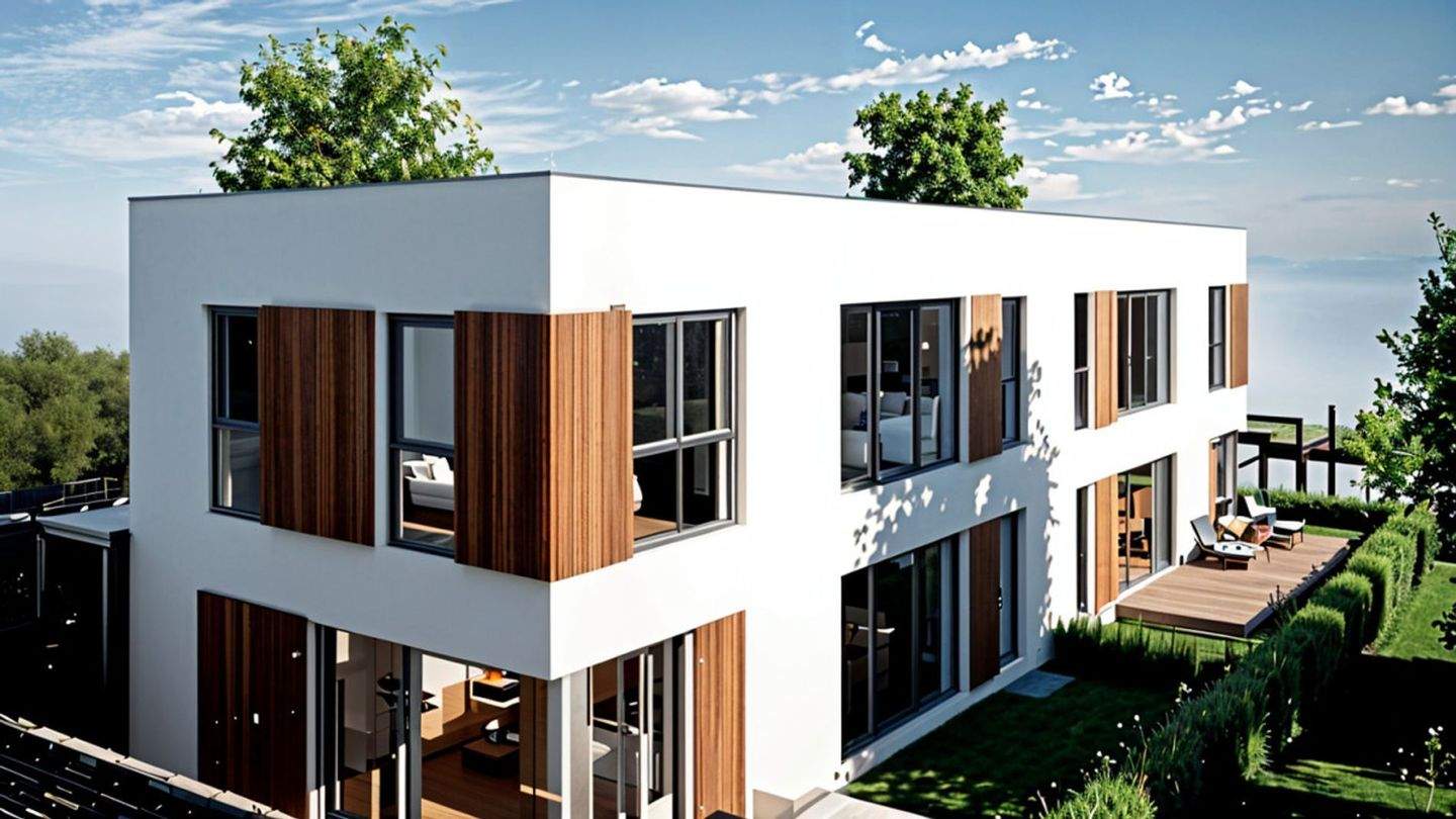 Modernes Stadthaus in ruhiger Lage