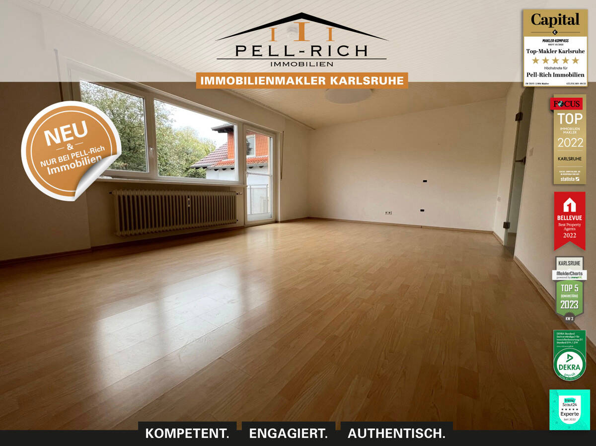 WIRKUNGSVOLL: attraktive Dreizimmerwohnung mit Balkon im Stadtteil Knielingen zur Miete!