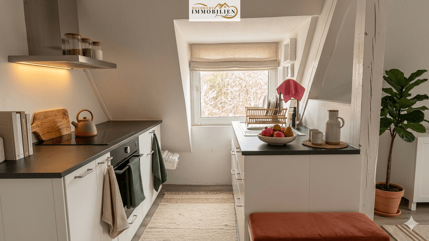 Stilvoll, hell & individuell: 3-Zimmer-Dachgeschoss mit Galerie