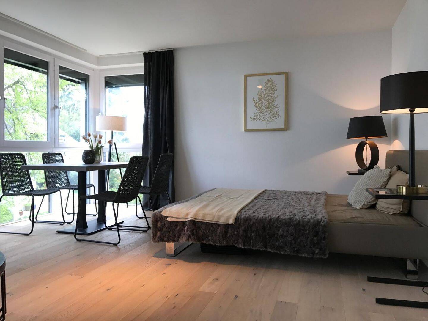 Moderne möblierte Ein-Zimmer Wohnung Obermenzing – München – Vorschaubild 3