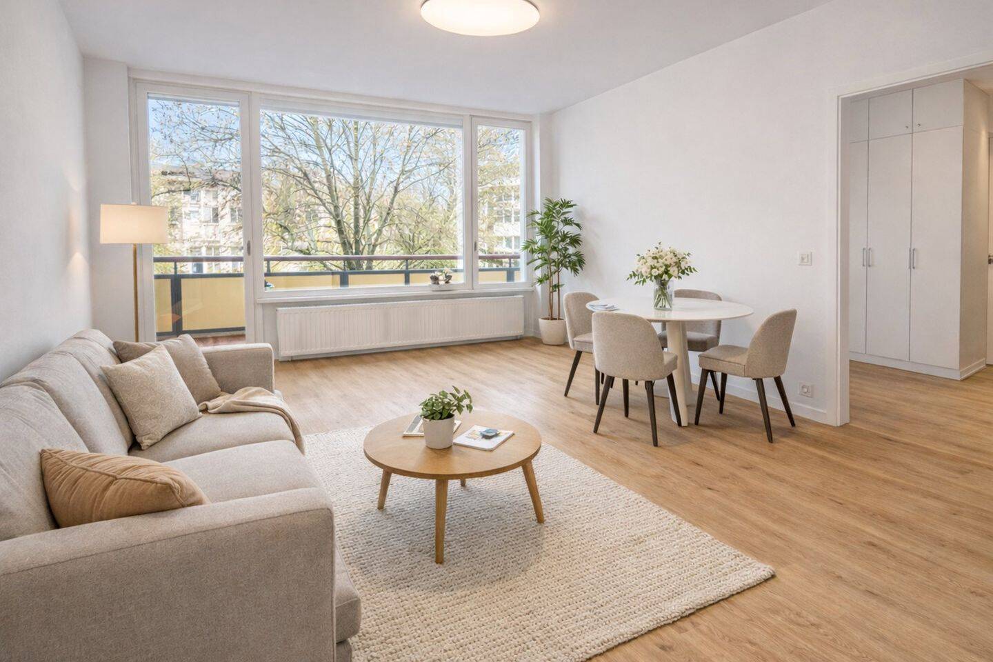 Erstbezug nach Sanierung - Helle 3-Zimmer-Wohnung mit Balkon in begehrter Lage, provisionsfrei – München – Vorschaubild 3