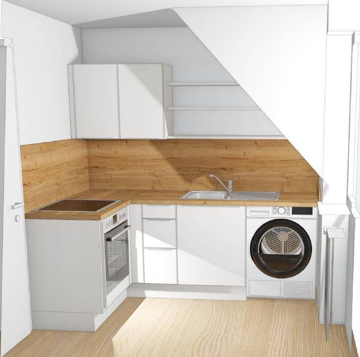 Wohnen im Rückgebäude: 2-Zimmer-Dachgeschoßwohnung – Nürnberg – Vorschaubild 7