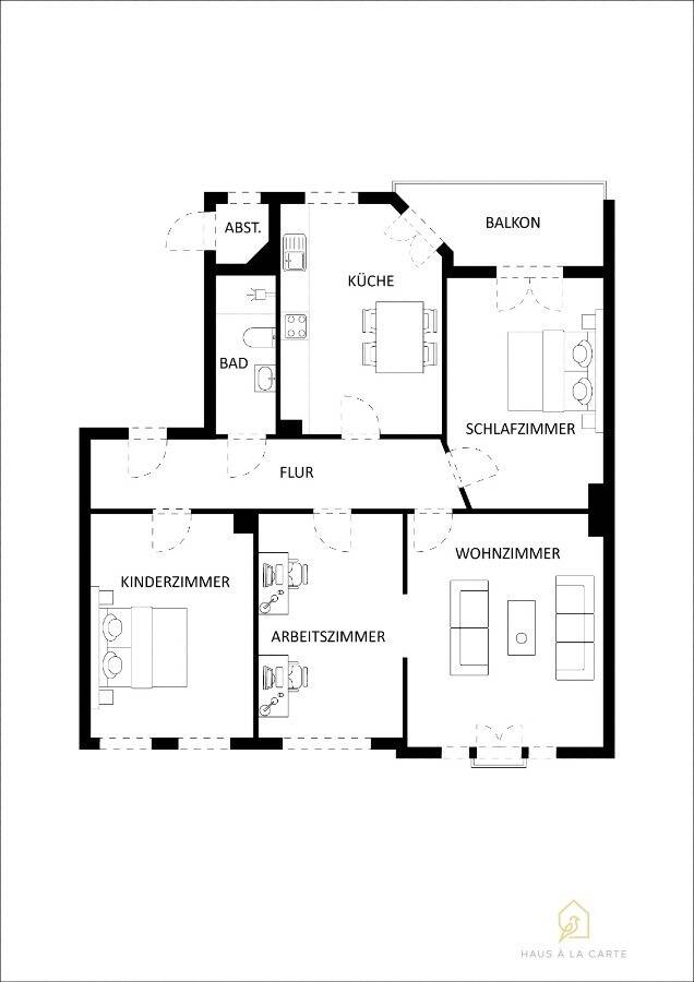 Historisch wohnen, modern entspannen: Ihr 4-Zimmer-Traum mit Balkon in Vohwinkel – Wuppertal – Bild 1 von 5