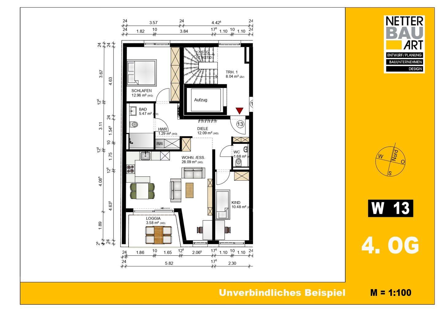 Fürth, Holzstr. 55, Whg. 13, moderne Neubauwohnung