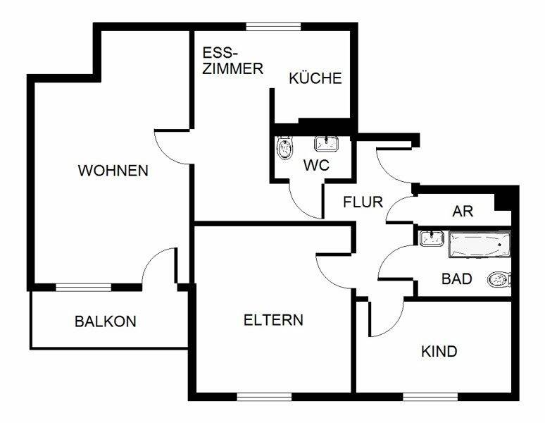 Renoviert, Gäste-WC, einzugsbereit – Dortmund – Vorschaubild 8