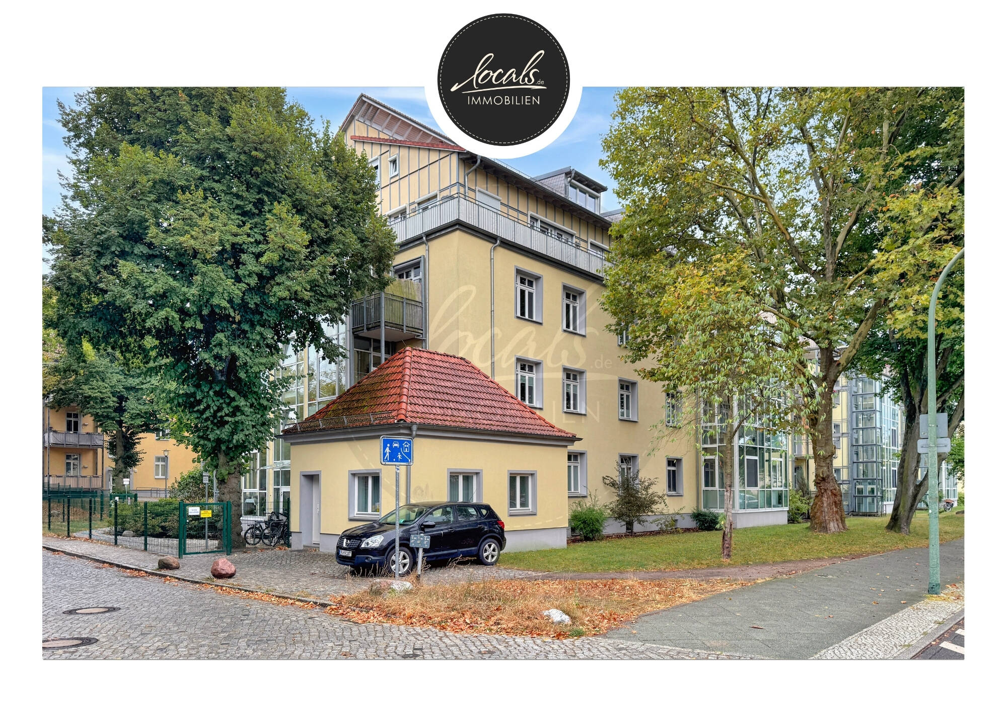 Möblierte 2-Zi.-Altbauwohnung mit Parkett, Winterbalkon, Stellplatz & Gartenquartier