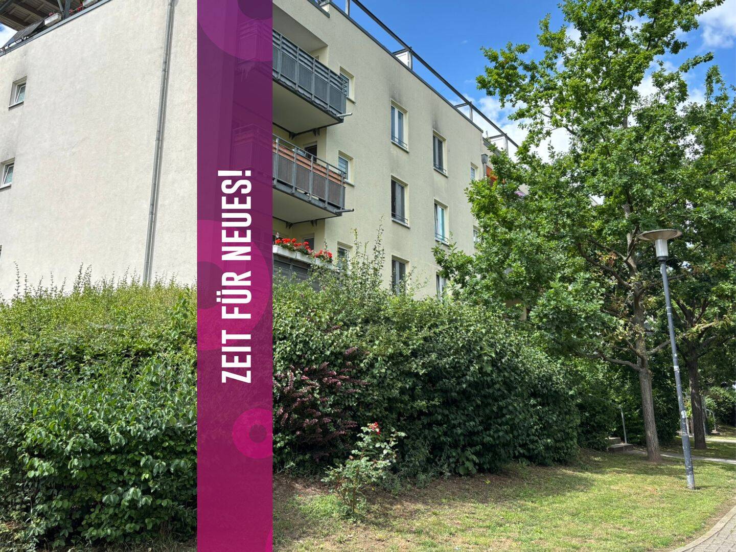 Einbauküche, Badewanne und Terrasse - was will man mehr