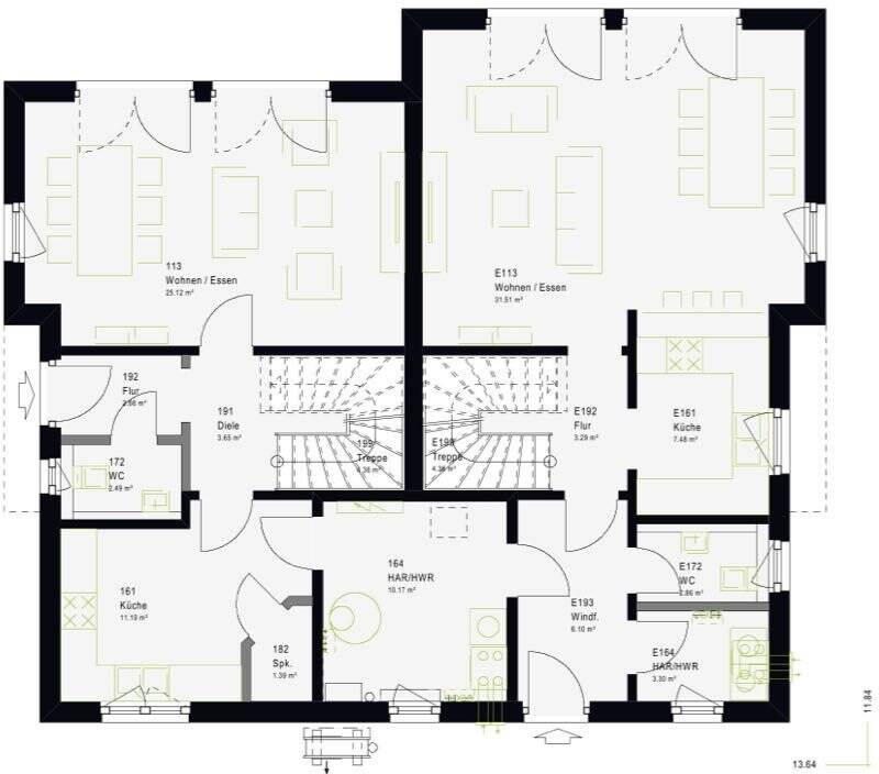 Traumhaus FamilyStyle 24.01S - bauen Sie Ihr Doppelhaus mit massa haus – Pforzheim – Vorschaubild 7