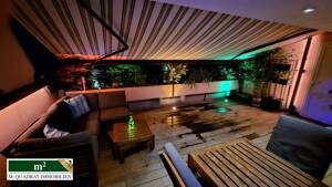 360° Rundgang: Stilvolle Maisonettewohnung mit vielen Extras: Dachterrasse, Sauna, Klimaanlage ...