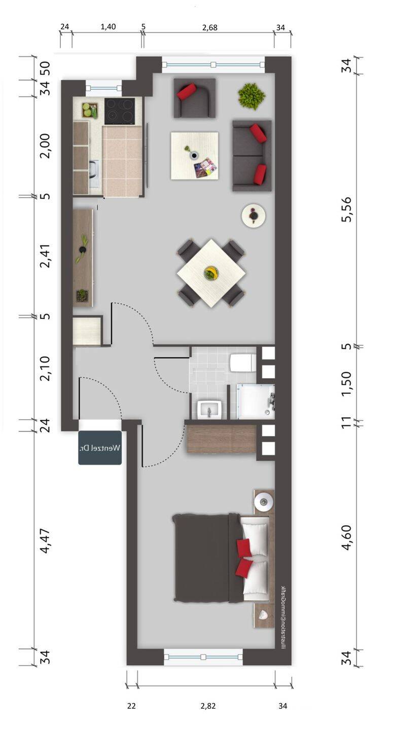 Frei lieferbare 2-Zimmer Eigentumswohnung in Hamburg-Hamm zum Kauf - Wentzel -Dr. – Hamburg – Vorschaubild 2