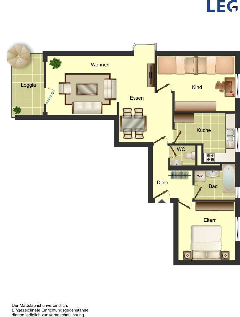3-Zimmer-Wohnung in Wuppertal Elberfeld – Wuppertal – Vorschaubild 2