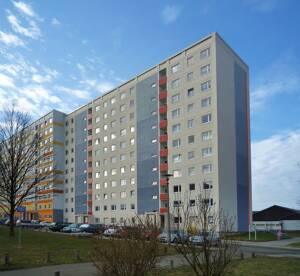 Barrierefreie 1-Raum-Wohnung mit bodengleicher Dusche und großem Balkon