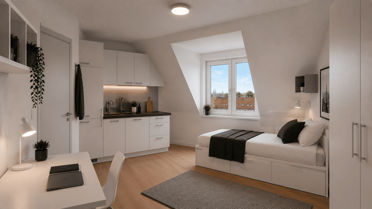 GIBI99 I Student Living Nürnberg I Neubauprojekt im KfW40 QNG Standard – Nürnberg – Vorschaubild 2