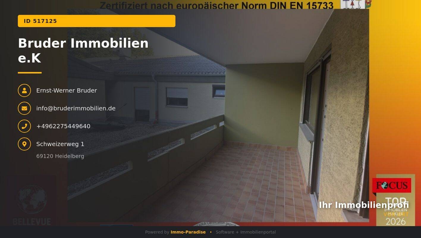 Heidelberg-Rohrbach: 1 ZKB, Balkon, TG-StPl., FREI, keine K-Prov. – Heidelberg – Vorschaubild 2