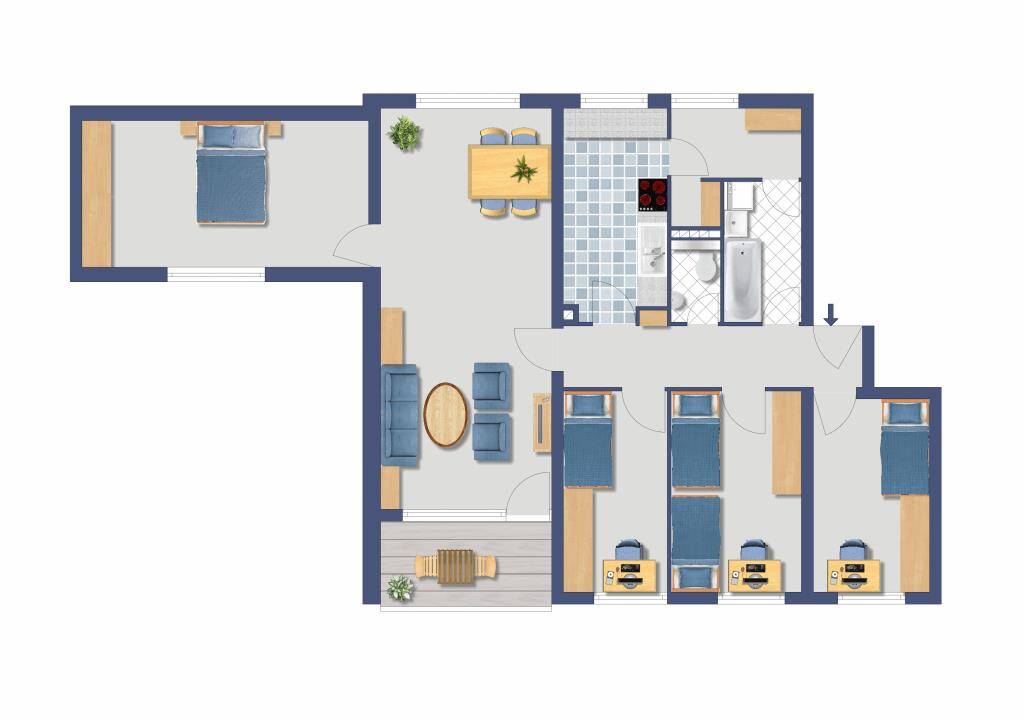Kapitalanlage - große 5-Zimmer Wohnung - Nähe Uni/Messe in Nürnberg, Neuselsbrunn NB5-WE152 – Nürnberg – Vorschaubild 3