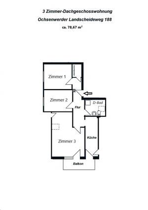 3 Zi.-Dachgeschoss Wohnung Ochsenwerder Landscheideweg 188 in 21037 Hamburg - Ein Angebot von IVD-HAUSVERWALTUNG GERD VON DER HEIDE Immobilien GmbH – 21037 Hamburg – Vorschaubild 5