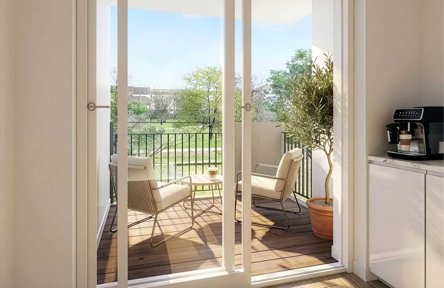 BLOSSOM - moderner, stadtnaher Neubau, 3-Zimmer-Wohnung mit Balkon – Leipzig – Vorschaubild 4