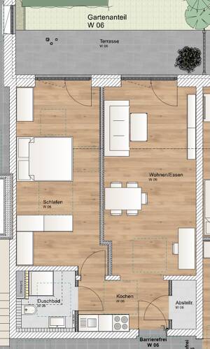 KfW 40 QNG: 150.000 € Förderkredit - 2 Zimmer EG Wohnung mit Nordterrasse – 85748 Garching bei München – Vorschaubild 2