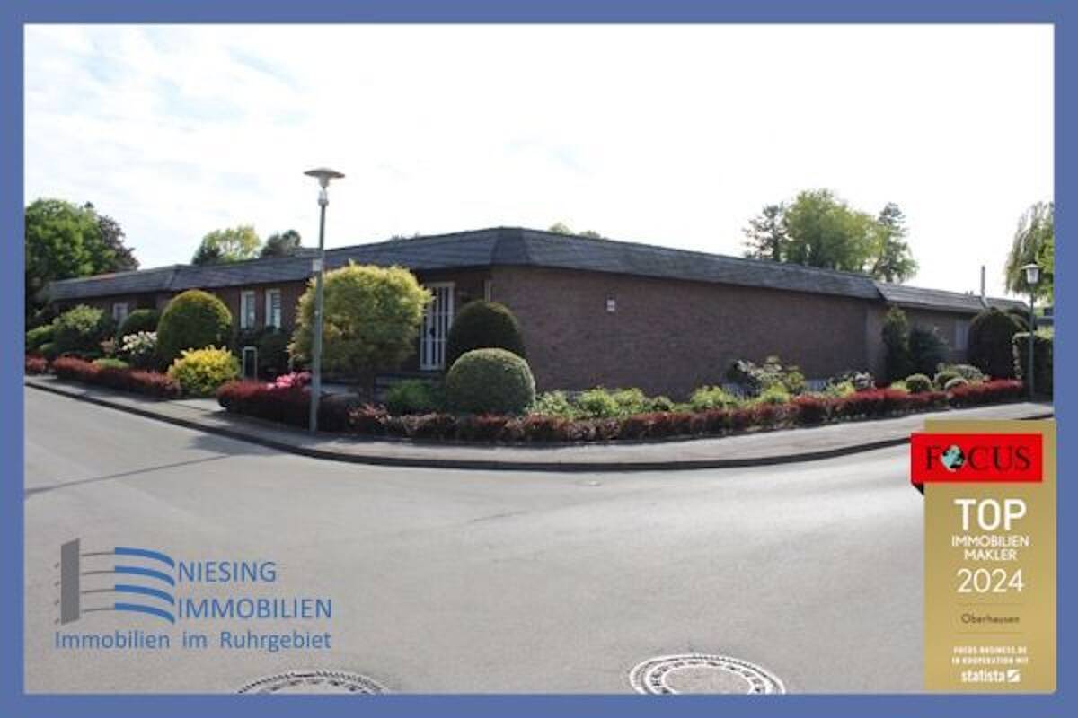 Großzügiger Bungalow: 112m² Wohnen + 122m² wohnlich ausgebautes UG ***PROVISIONSFREI*** – 46244 Bottrop – Bild 1 von 6
