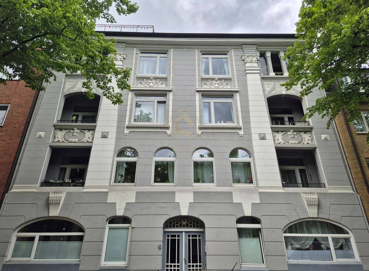 Vermietete Altbauwohnung mit Balkon – 22043 Hamburg – Bild 1 von 9