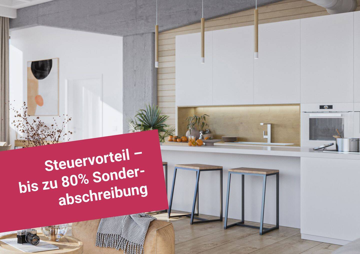 Perfekte Kapitalanlage mit bis zu 80% Steuervorteil