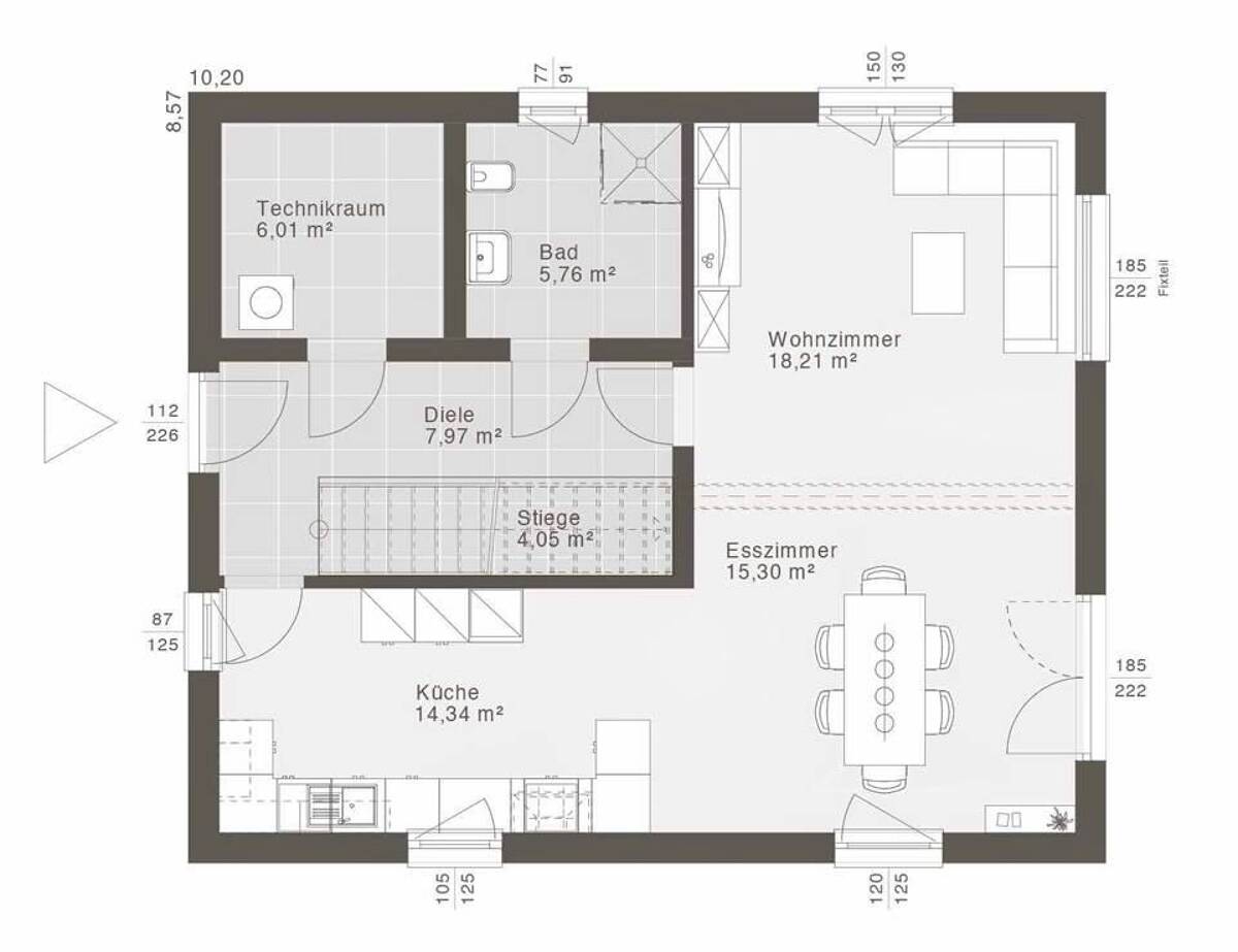 Moderne Stadtvilla in Dresden: Lichtdurchfluteter Wohntraum für Ihre Familie mit malerischem Ausblick und zukunftssicherem KfW 40-Standard – 1326 Dresden – Bild 1 von 5