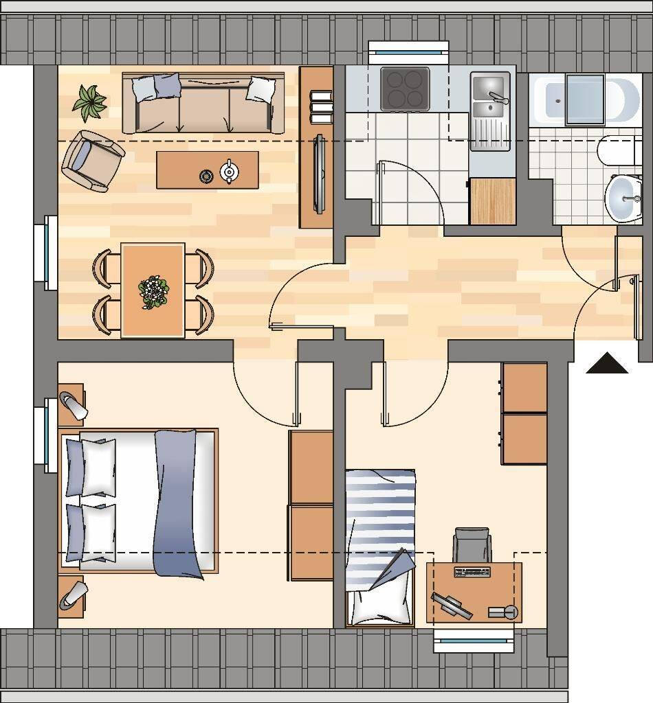3 Zimmer Wohnung in Dortmund-Kley – Dortmund – Vorschaubild 2