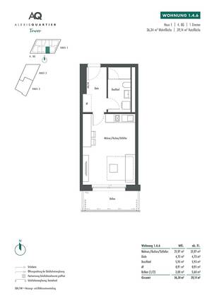 Modernes 1-Zi.-Apartment mit Duschbad und Südbalkon – 81735 München – Vorschaubild 4