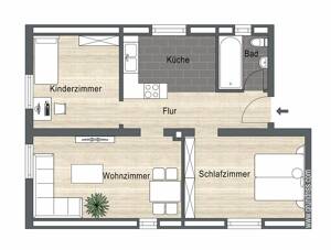 Modernisierte Dachgeschosswohnung – 21149 Hamburg – Vorschaubild 2