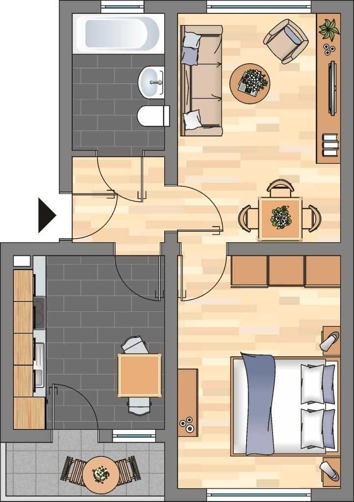 Gemütliche 2-Zimmer-Etagenwohnung in Duisburg ab sofort zu haben – Duisburg – Vorschaubild 2