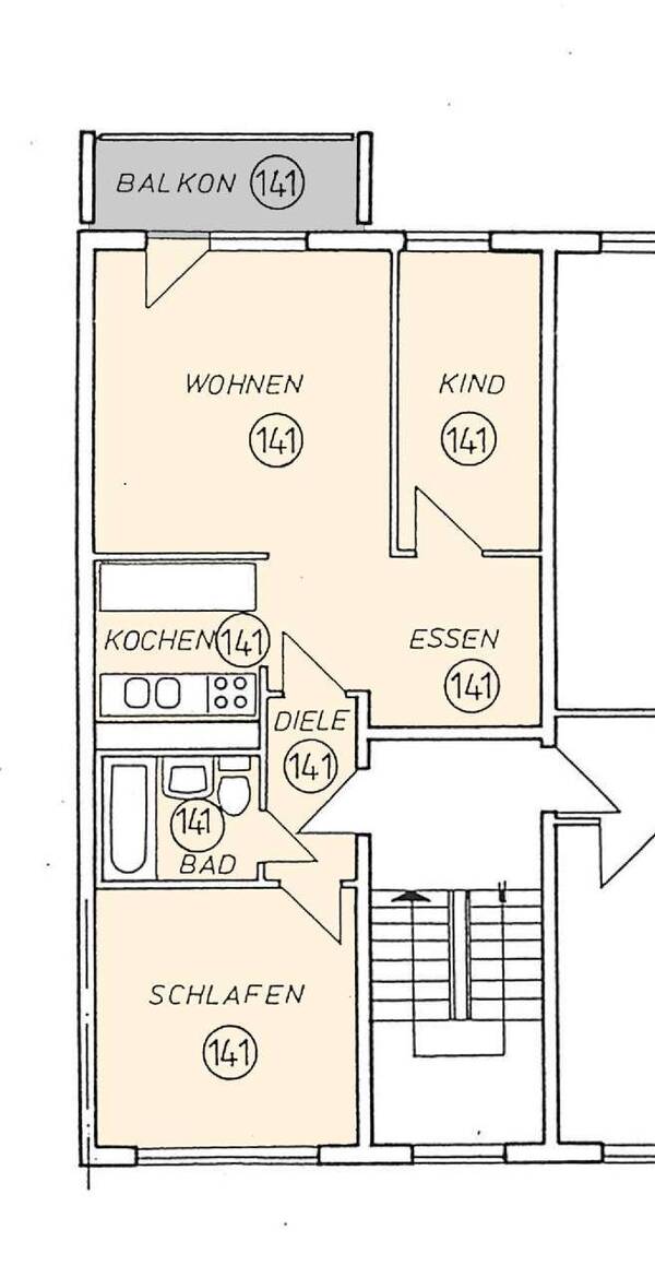 Etagenwohnung in 08132 Mülsen OT Thurm mit 56,18 m² kaufen