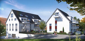 Neubauprojekt in Hochdorf, 4- Zi.-Maisonette-Whg., 1.+2.DG, Balkon, KfW55, Aufzug, Tiefgarage! – 73269 Hochdorf – Vorschaubild 1