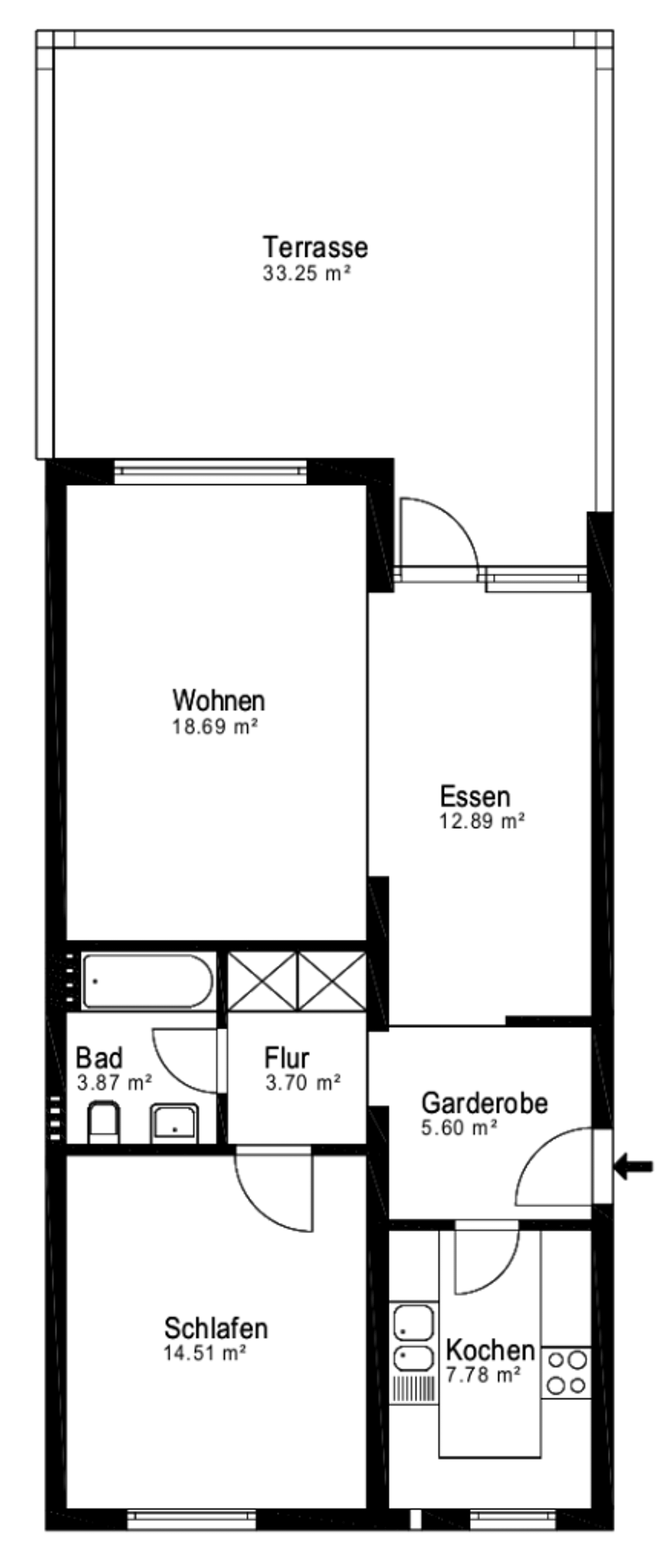 Erdgeschosswohnung in 51067 Köln mit 73 m² kaufen