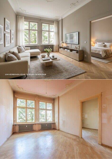 IMMOBERLIN.DE - Charmante Stuck-Altbauwohnung mit ruhigem Balkon im beliebten Rheingauviertel – Berlin – Vorschaubild 7