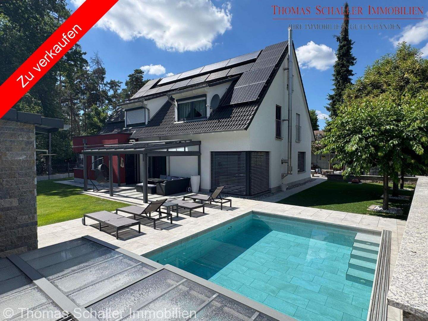 Exklusives Architektenhaus mit Pool, Sauna & Traumgarten - ruhige Lage bei Schwabach – Schwabach – Bild 1 von 9